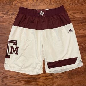 Texas A&M Team Issued Adidas Basketball Shorts
